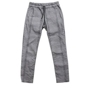 Bevy Flog Shely Pants Grey Black Drawstring Elastic Waist Pull-on Size 29